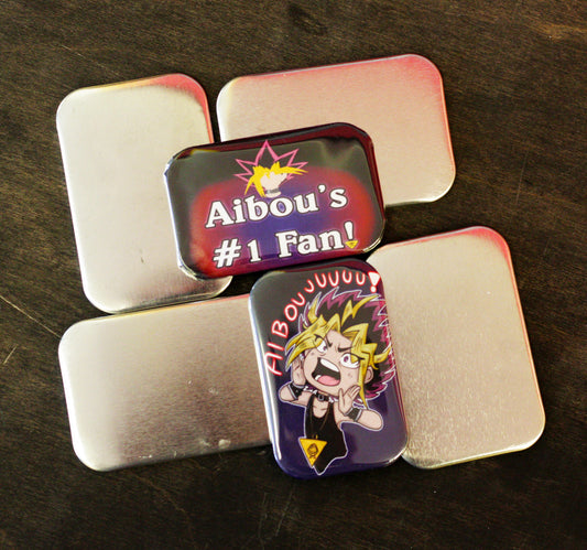 Rounded Rectangle Fan Art Buttons, Anime Buttons, Doggy Yasha, Aibou,