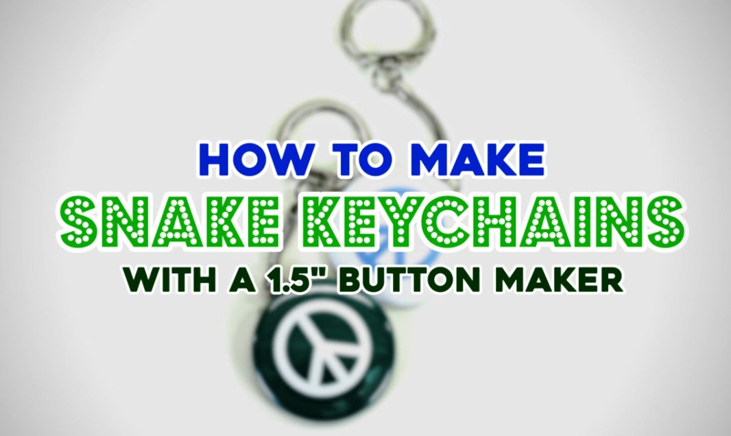 How to Make Snake and Split Ring Keychains 1-1/2" Round