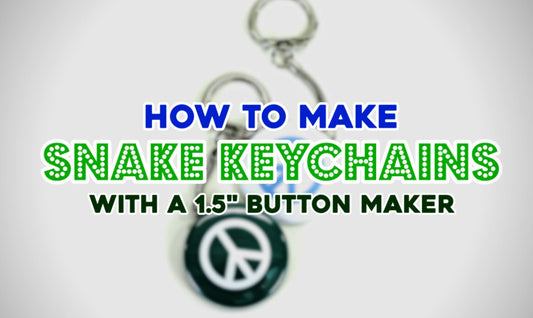 How to Make Snake and Split Ring Keychains 1-1/2" Round