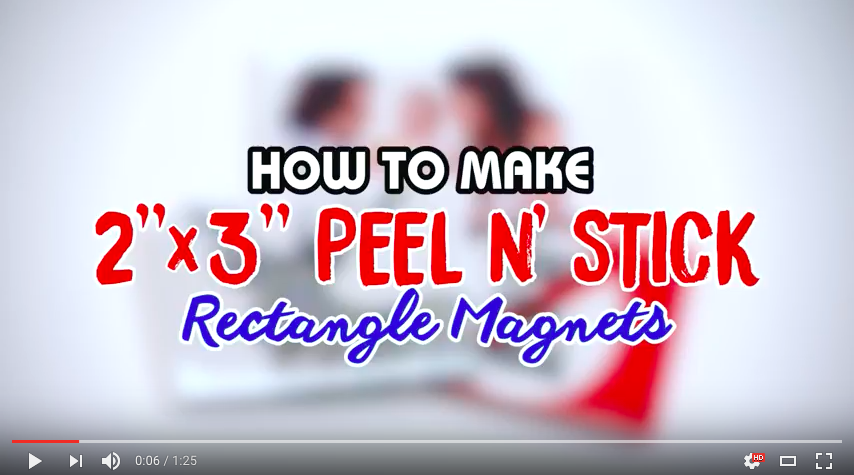How to Make 2" x 3" Rectangle Fridge Magnets