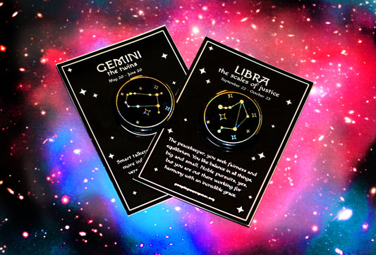 What's Your Sign? Introducing Sparkly Zodiac Button Cards!
