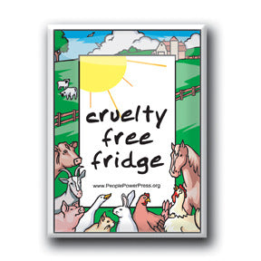 Cruelty Free Fridge - Farm Button/Magnet