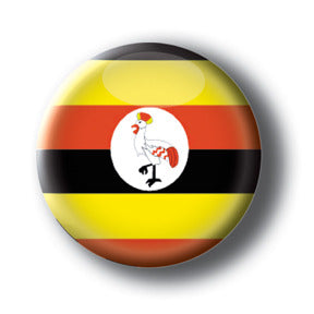 Uganda - Flags of The World Button/Magnet