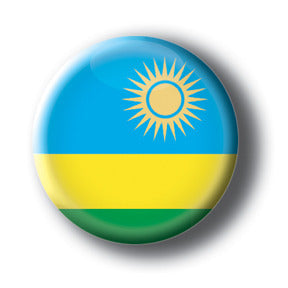Rwanda - Flags of The World Button/Magnet