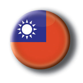 Taiwan - Flags of The World Button/Magnet