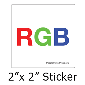 RGB Sticker Design