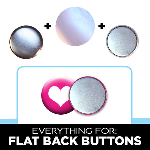 Flat Back Buttons for Crafts & Games