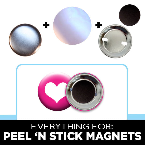 Peel n Stick Magnet Strips - ON SALE Magnets Rectangle Magnetic Strip –  People Power Press for Custom Buttons, Button Makers, Button Machines and  Button & Pin Parts