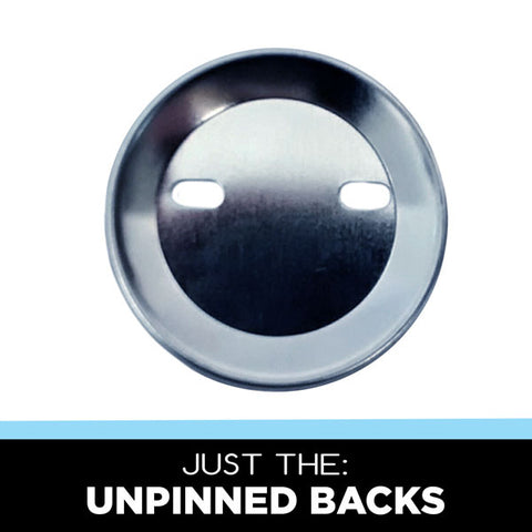 unpinned button backs
