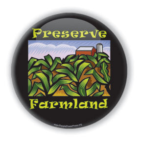 Preserve Farmland Graphic Button Design