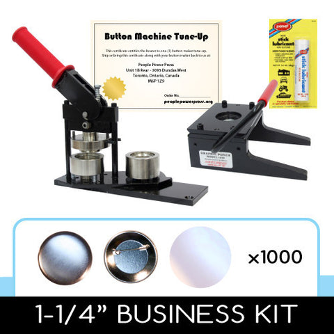 1-1/4 inch button maker, graphic paper punch cutter and 1000 button parts