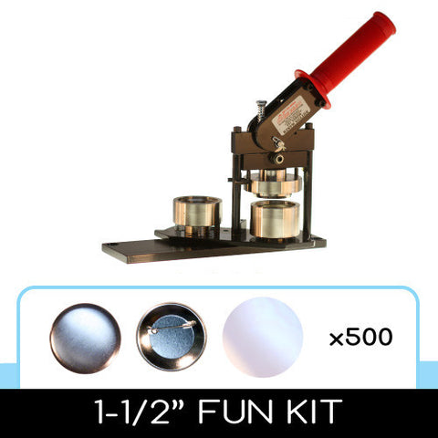 1-1/2 inch button maker and 500 button parts