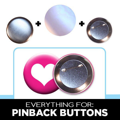 standard low cost pin-back buttons