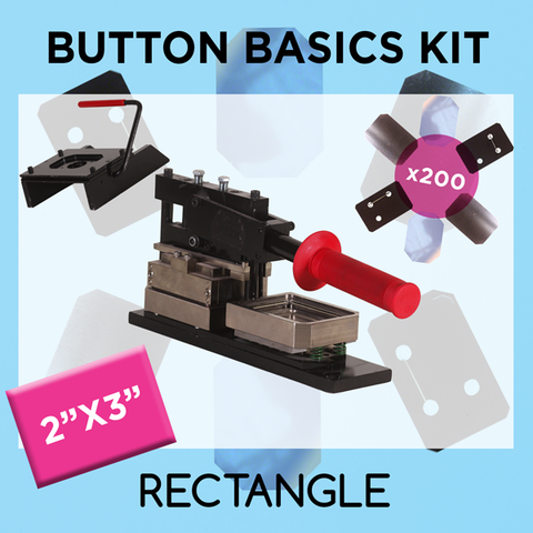 2" x 3" Standard Rectangle Button Basics Kit