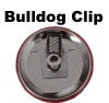 Bulldog clip button back