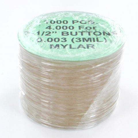 3-1/2" Mylar for button making & coaster buttons