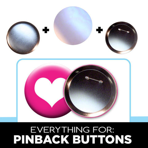 4 inch large pinback buttons