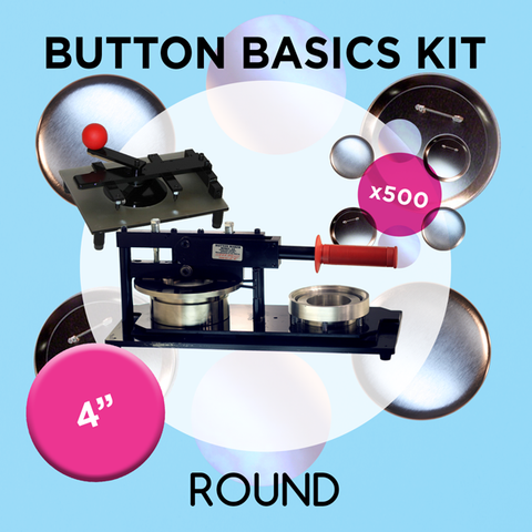 4" Standard Button Maker Machines and Start Up Kits