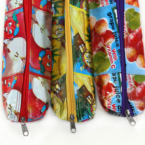 Upcycled Small Pencil Bag Colour Options