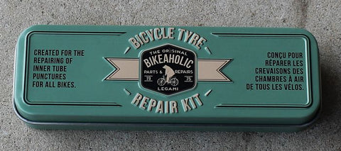 Convenient Bicycle Tyre Repair Kit box with complete kit.
