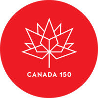 Labels and Stickers for Canada 150 Red