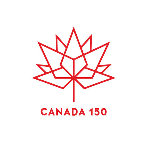 Labels and stickers for Canada150 white