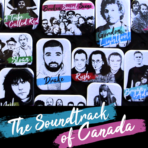 The Soundtrack of Canada - People Power Press Souvenir & Gift Fridge Magnet Collection 