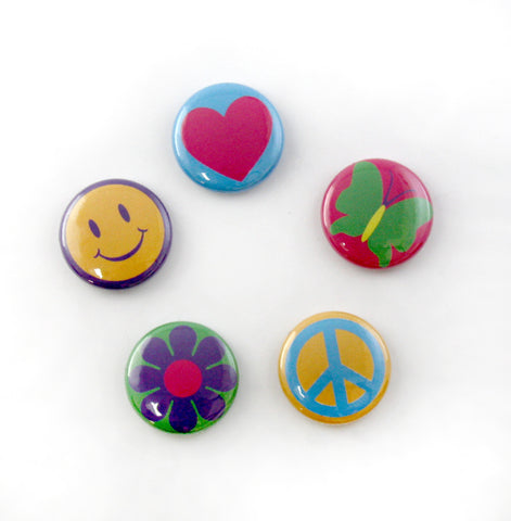 Custom 1" Round Flat Back Buttons for Button Charm Bracelets & Necklaces