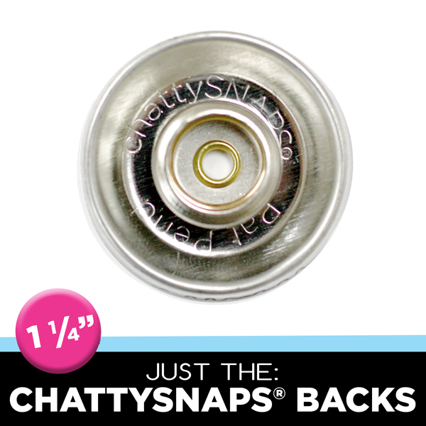 Just the Backs for 1-1/4 ChattySnaps® – People Power Press for Custom  Buttons, Button Makers, Button Machines and Button & Pin Parts