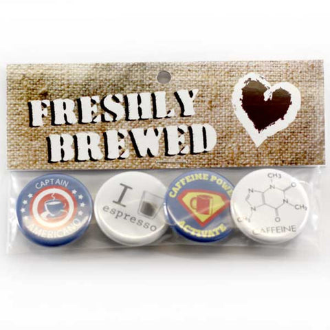 Freshly Brewed Coffee Button Pack