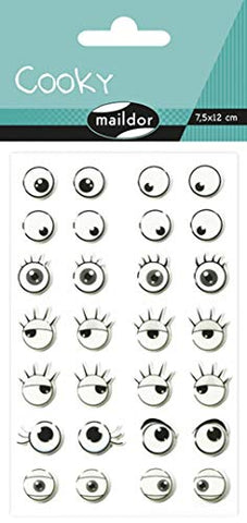 Cooky Domed Stickers Eyes