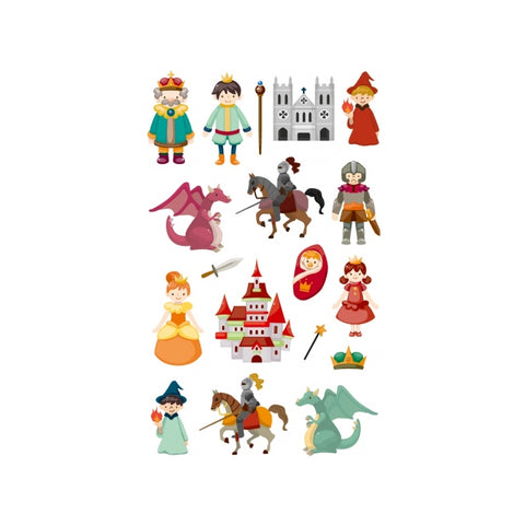 Cooky Domed Stickers Knights