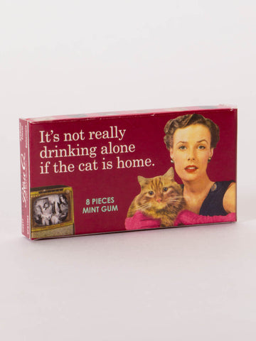 Perfect gum gift for Cat Lovers and Drinking Lovers