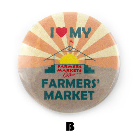 Farmers’ Markets Ontario button design
