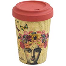 Taza take away Chic Mic Bamboocup Happy calligraphy