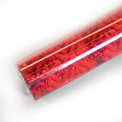 Red Holographic Foil for Button Making from People Power Press