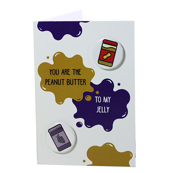 Peanut Butter and Jam - Cute and Different Valentine's Card 