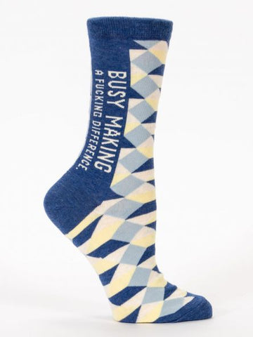 Blue Q Women's Crew Socks - Super Soft, Strong and Long Lasting