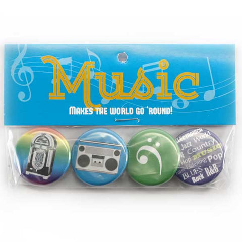 Music Makes the World Go 'Round (Bright) Button Pack