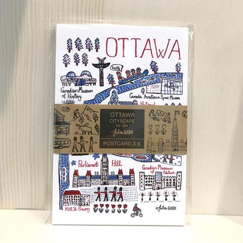 Ottawa Pack of 8 cityscape postcards
