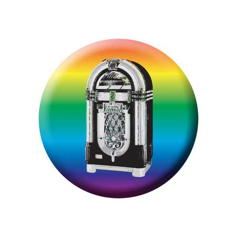 Jukebox, Rainbow Gradient, Retro, Music Record Store Buttons Collection from People Power Press