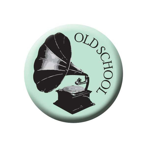 Old School, Gramophone, Mint, Music Record Store Buttons Collection from People Power Press