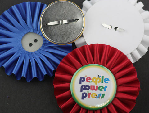 Rosettes for use with prong back buttons