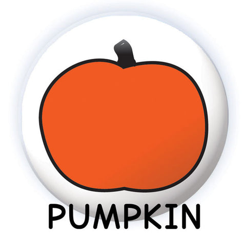 Spooky Face Dry-erase button pumpkin design from People Power Press