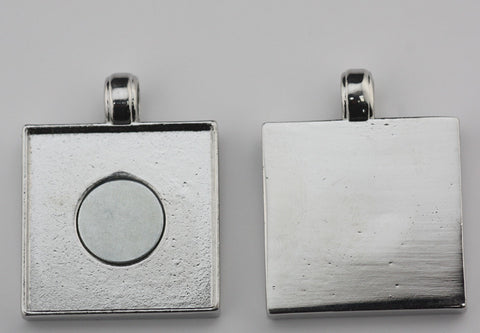 Artclix square pendant for button makers