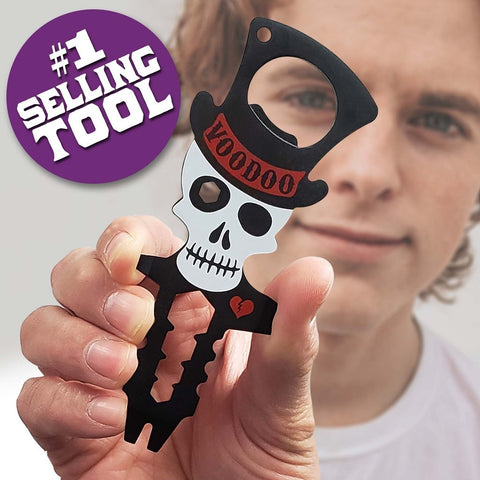 The Voodoo Multi-Tool (steel voodoo doll) "9-in-1 tool"