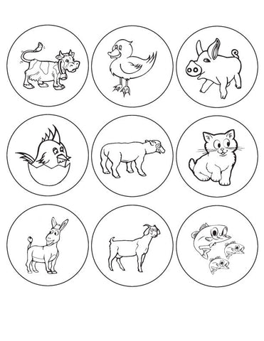 Kids button designs for coloring
