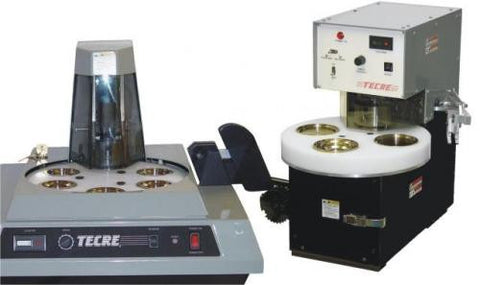 There are 2 sizes of automatic industrial button makers