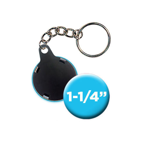 Custom Link 11/4" Keychains People Power Press for Custom Buttons
