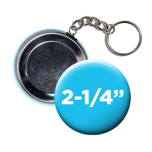 Custom Link 21/4" Keychains People Power Press for Custom Buttons